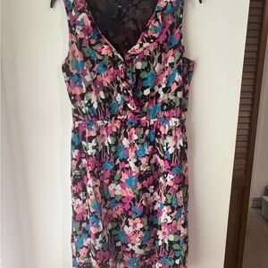 Floral Sleeveless Dress - Multicolor